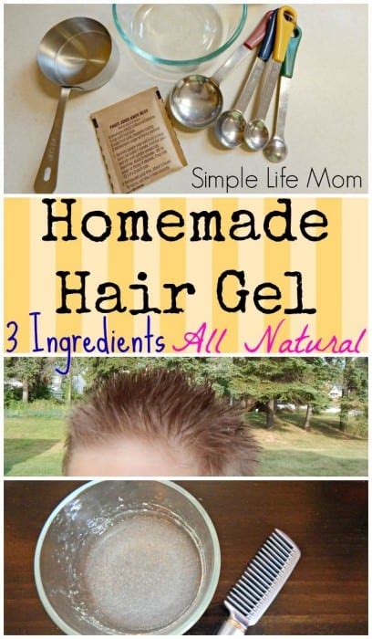 Homemade Natural Hair Gel Recipe Simple Life Mom