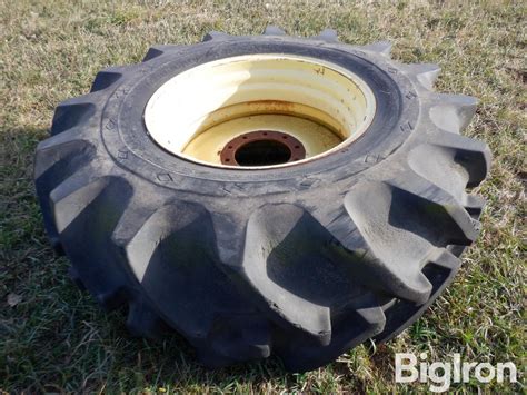 Goodyear Special Sure Grip 245x32 Rice Tire On John Deere Combine