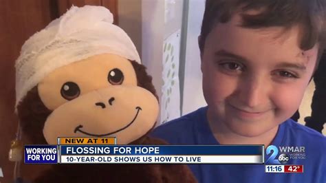 10 Year Old Brain Tumor Survivor Shows Us How To Live By Flossing