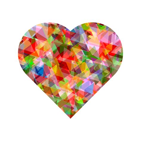 Heart Love Color Multi Free Vector Graphic On Pixabay