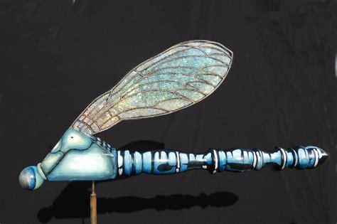 Kinetic Garden Art Sculpted Fish And Dragonfly Wind Vanes