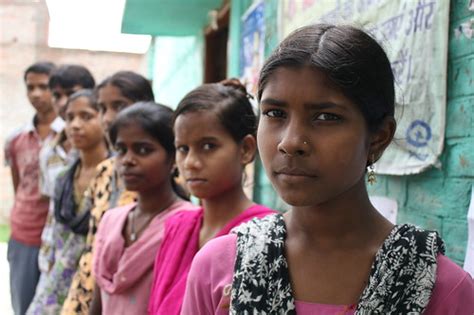 Group Of Girls From Village Where Plan Works In Uttar Prad Flickr