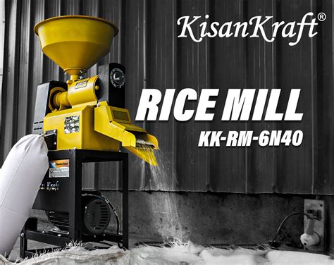 Mini Rice Milling Machine With Electric Motor Kisankraft