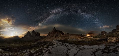 Nature Landscape Photography Panoramas Milky Way Dolomites
