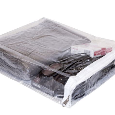 10 Pack Heavy Duty Vinyl Zippered Storage Bags Clear 8″ X 6″ X 4″ 08