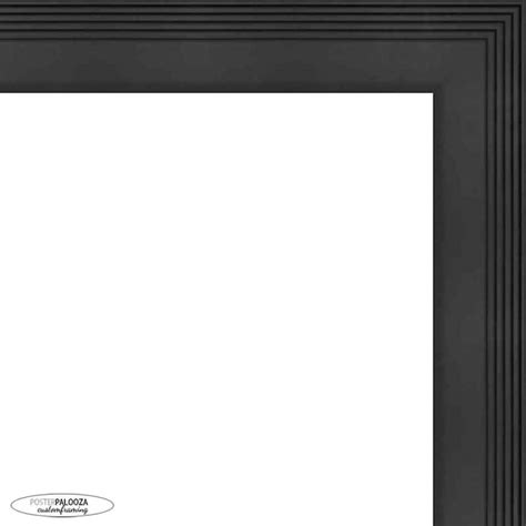 6x9 Contemporary Black Complete Wood Picture Frame With Uv Acrylic