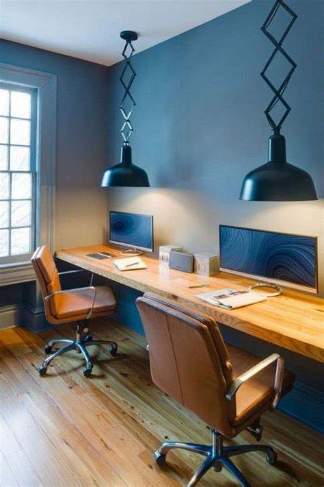 Inspiring Double Desk Home Office Design Ideas 21 Magzhouse