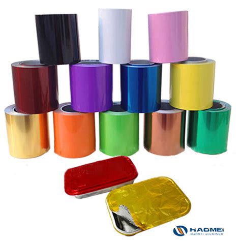 Colored Aluminum Foil Coloured Aluminium Foil Haomei