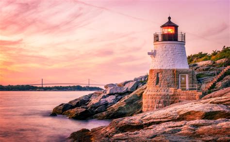 Newport Lighthouse Castle Hill Lighthouse In Rhode Island Rrhodeisland
