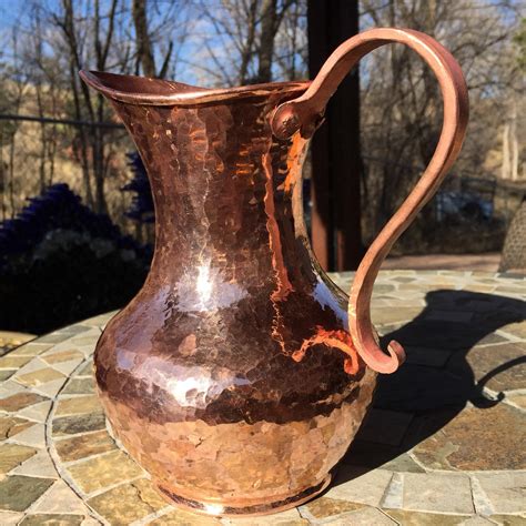 Hammered Copper Pitcher 15 Liters 100 Pure Copper