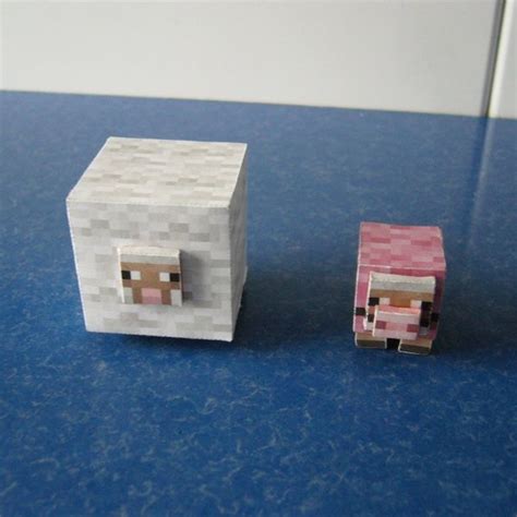 Papercraft Project Mini Mobs Sheep Any Colors And Special Sheep