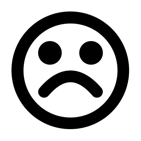 Straight Face Emoji Transparent Background Happy Sad Face Png Images Images