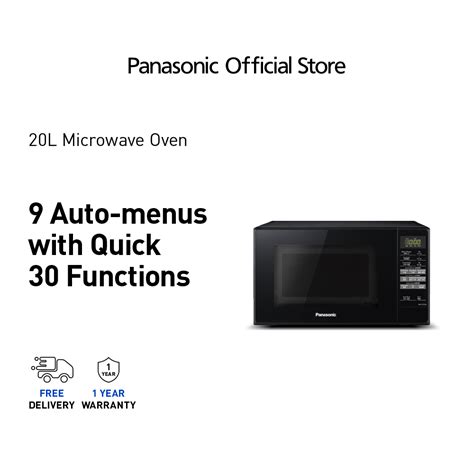 Panasonic Nn St25jb Solo Microwave Oven 20l 9 Menus Nn St25jbmpq Quick