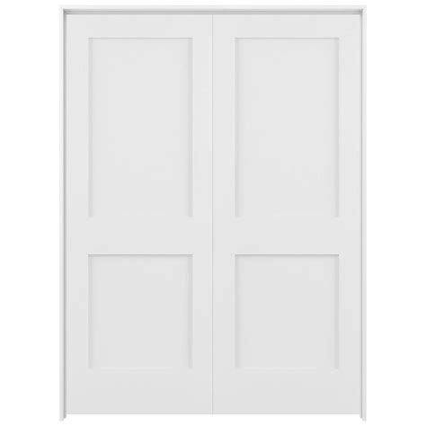 Reliabilt 48 In 2 Panel Shaker Double Prehung Universal Smooth Primed