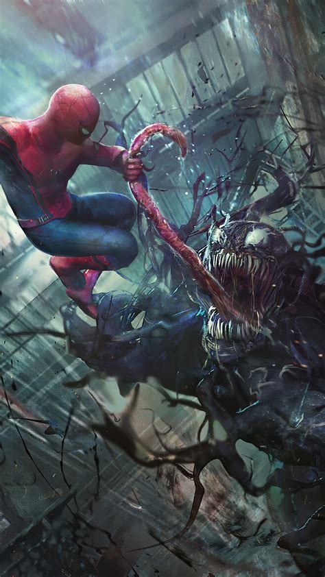 Spiderman Vs Venom Comic Wallpaper Ex Wallpaper