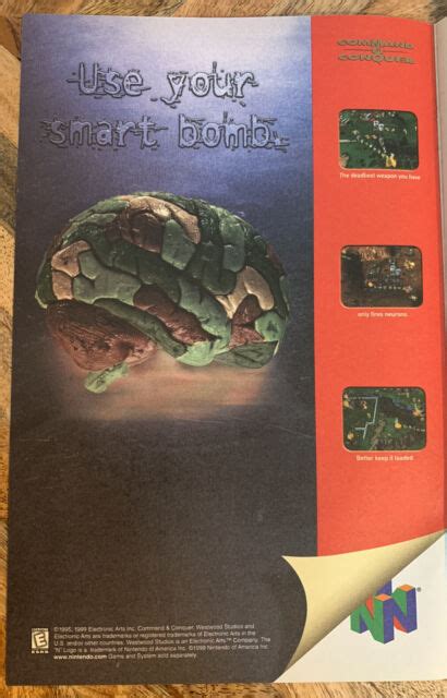 1999 Command And Conquer Nintendo N64 Video Game Original Print Ad 65