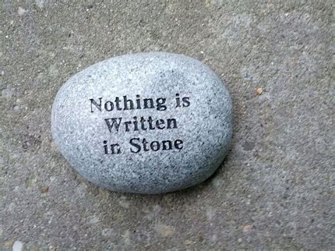 Nothing Words Writing Stone