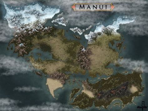 Region Map I Tried In Making A More Realistic Style World Map