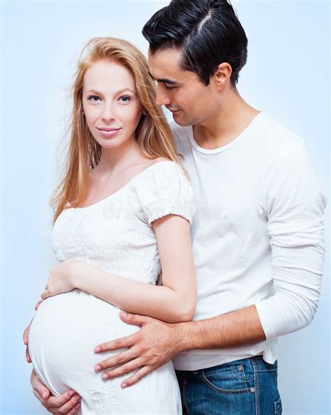 Beautiful Pregnant Couple Stock Image Image Of Color 33932655