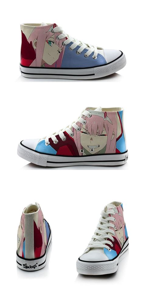 Darling In The Franxx Shoes 3d Printed Hiro Zero Two Converse Shoes
