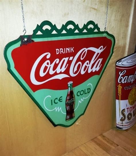 Coca Cola Porcelain Triangle Sign”my Collection” Roadrelics Buys And