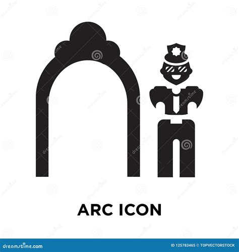 Arc Icon Vector Isolated On White Background Logo Concept Of Ar Stock
