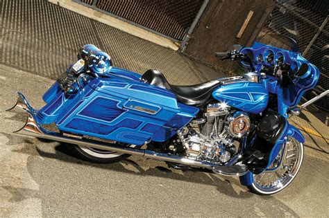 Blue Steel Custom 2003 Harley Davidson Street Glide Hot Bike Magazine