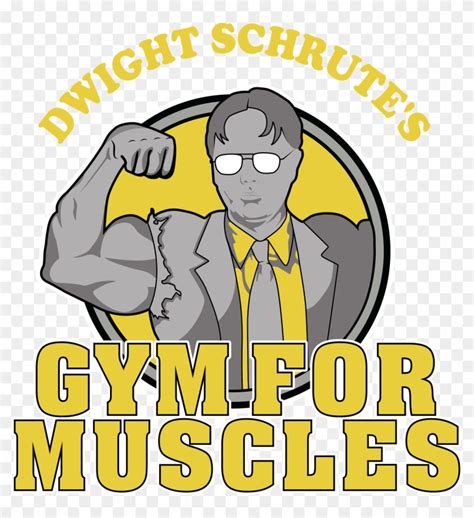 See more of dwight k. Dwight Schrute's Gym For Muscles - Cartoon, HD Png ...