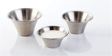 Flared Stainless Steel Sauce Cups A Plus Restaurant Equipment And