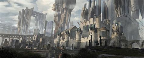 Medieval Scifi Castle By Gia Nguyen Architecture 2d Cgsociety