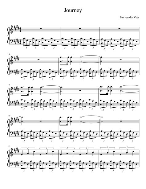 Journey Sheet Music For Piano Solo