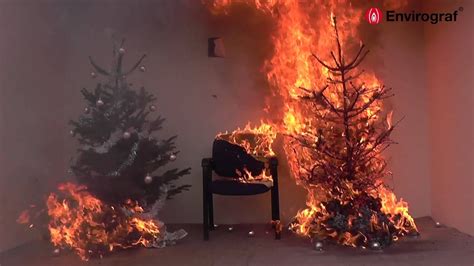 Christmas Tree Fire Demonstration Youtube