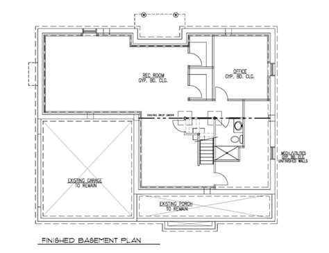 House With Basement Plans Walkout Gleason Herron Basements Idebagus