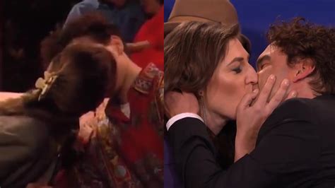 Mayim Bialik And Johnny Galecki Recreate Their First On Screen Kiss
