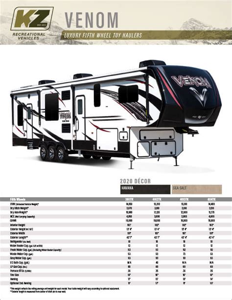 Venom Luxury Fifth Wheel Toy Haulers Wow Blog