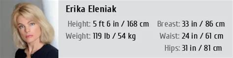Erika Eleniak Height Weight Size Body Measurements Biography