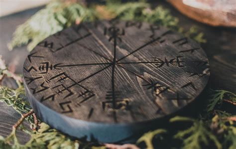 Vegvisir Pagan Decor Witches Altar Pagan Spirituality