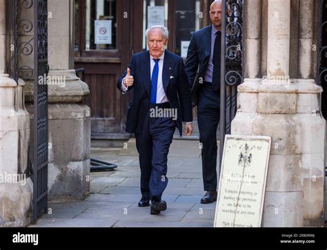 London Uk 7th July 2023 Sir Frederick Barclay Arrives At The High Court In His Divorce