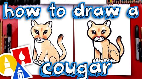 How to draw a baby cheetah he is so very very cute cheetah. How To Draw A Cartoon Cougar - YouTube