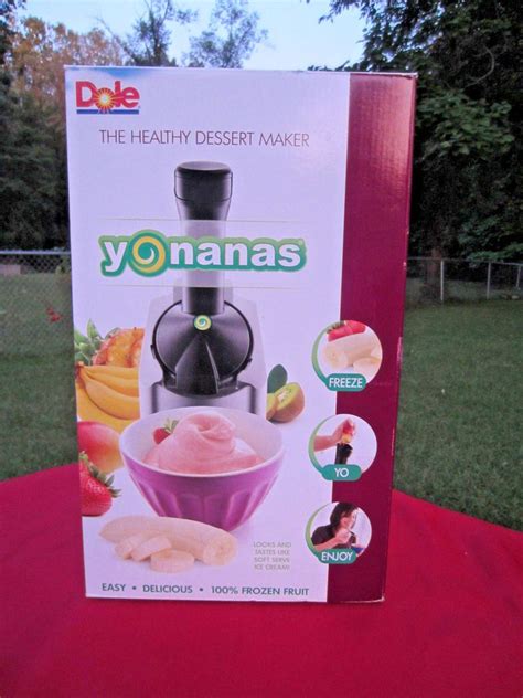 Dole Yonanas Healthy Softserve Dessert Maker 901~yummy Frozen Fruit
