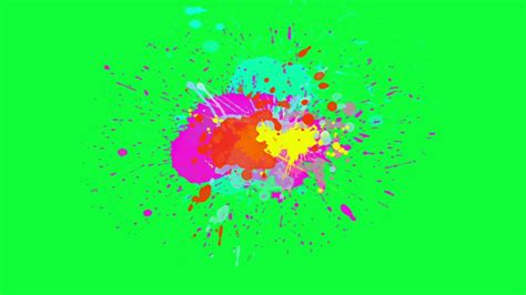 Holi Colour Splash Green Screen Youtube