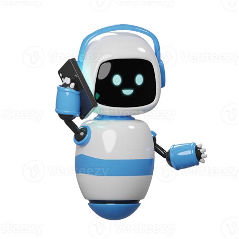 3d Blue Robot Characcter 23586895 Png