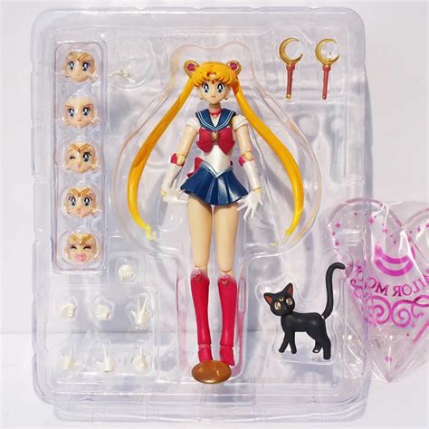 15cm Hot Anime Sh Figuarts Super Sailor Moon Pvc Action Figure Model Doll In Box Free Shipping