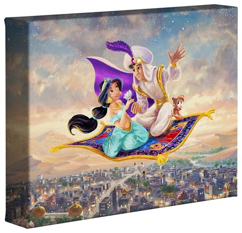 Thomas Kinkade Aladdin 8 X 10 Gallery Wrapped Canvas