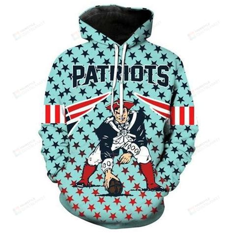 New England Patriots Nfl Teams For Unisex 3d All Over Print Hoodie Zip