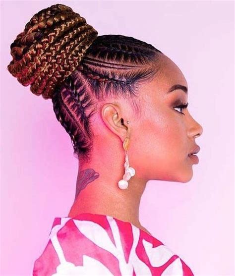 10 Cool Braided Bun Styles For Black Hair From Instagram