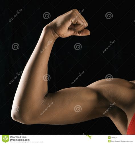 Strong Female Bicep Flexing Royalty Free Stock Images Image 2678919