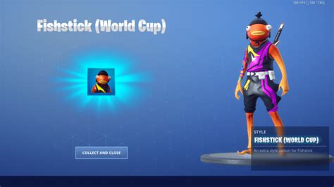 New Fortnite Skin Fishstick World Cup Style Available Now For A Limited