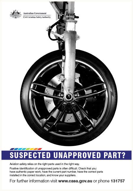 Maintenance Poster Suspected Unapproved Part Casa Online Store