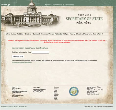 Free Arkansas Application For Certificate Of Authority Form F 01